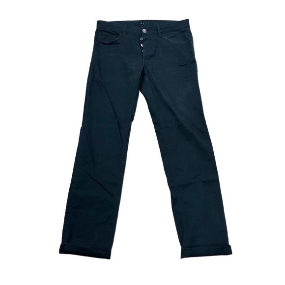 Navy Blue Theory Casual Dress Pants - Picture 4 of 7